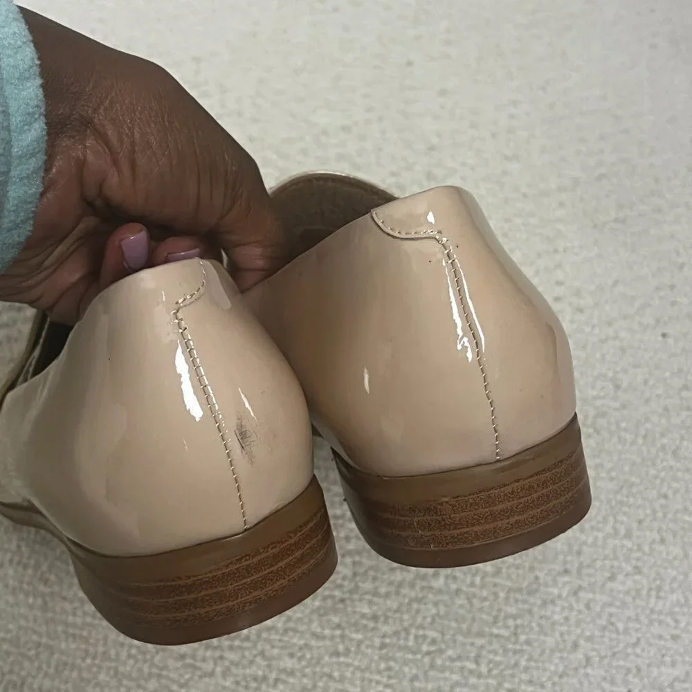2/$30 Halogen Nude Patent Leather Loafers 8.5M